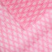 A close-up of a pink and white checkered fabric.