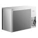 A rectangular grey Perlick back bar refrigerator with a white edge.