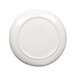 A white Elite Global Solutions Maya melamine plate with a circular edge on a white background.