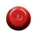 A red Elite Global Solutions irregular round melamine bowl.