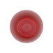 A red Elite Global Solutions melamine bowl with a circle on top.