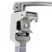 The stainless steel clamp base of an Edlund U-12 C Heavy Duty Manual Can Opener.
