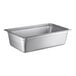 A stainless steel Choice Full Size steam table pan with a lid.