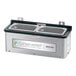 A stainless steel Server ConserveWell heated dipper well with two containers inside.