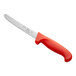 A Choice utility knife with a red handle.