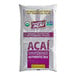 A package of Tropical Acai Organic Sweetened Acai Blender Packs with purple and white packaging.