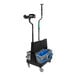 An Unger OmniClean mop cart with two blue buckets on it.