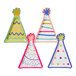 Sophistiplate paper salad plates with birthday hat design.