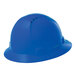 A blue Lift Safety hard hat with vented full brim.