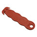 A brown plastic Klever Kutter box cutter with a red handle.