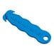 A blue plastic Klever Kutter box cutter with a handle.