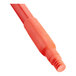 An orange Carlisle Sparta threaded fiberglass broom handle.