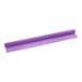A purple roll of plastic table cover on a white background.