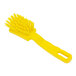 A Carlisle Sparta yellow polyester detail brush with a hole in the handle.