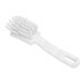 A Carlisle Sparta white polyester detail brush with bristles and a handle.