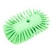 A green Carlisle Sparta tank and kettle brush with bristles.