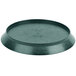 A black round polypropylene tray with a short base and text reading "Jalapeno" on it.