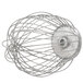 A Hobart stainless steel wire whip with a wire ball-shaped mesh.