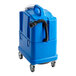 A blue NaceCare carpet extractor on wheels.