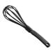 A black Choice 12" nylon piano whisk with a handle.