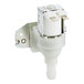 A white plastic Bunn solenoid valve assembly kit with a metal bracket.