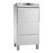 A stainless steel Ecoline by Hobart undercounter dishwasher on a white background.