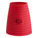 A red cylindrical iSi heat protection sleeve.
