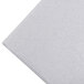 A white square of Hoffmaster dove gray paper napkin.