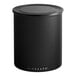 A matte black Planetary Design Airscape food storage container with a lid.