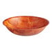 A Choice woven wood salad bowl with a pattern on it.