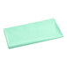 A mint green rectangular plastic table cover.