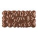 Pavoni polycarbonate chocolate bar mold with heart-shaped cavities.