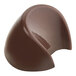 Pavoni Praline candy mold with half moon shaped chocolates.