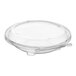 A case of 240 clear Inline Plastics Safe-T-Chef deli containers with dome lids.