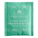 A green Harney & Sons Organic Peppermint Tea box with white text.