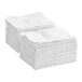 A stack of white napkins.