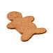 A Rich's gingerbread man cookie with a face carved on it.