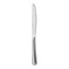 A Oneida Inn Classic stainless steel dinner knife with a silver handle.