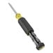 A Klein Tools tamperproof screwdriver with a yellow handle.