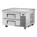 A stainless steel True refrigerated chef base with 2 drawers.
