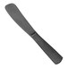 An American Metalcraft black stainless steel spreader with a black handle.