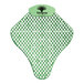 A green mesh WizKid urinal screen with black text.