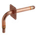A copper pipe with a Sioux Chief PowerPEX copper stub out elbow attached.
