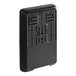 A black rectangular Tork wall mount dispenser with a small compartment on top.