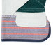 Cordova warehouse gloves with green and white striped fabric.