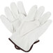 A pair of white Cordova cowhide driver's gloves.