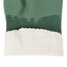 A pair of green and white Cordova dishwashing gloves with a white fabric lining.