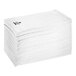 A large stack of white Earthwise 2-ply paper guest towels.