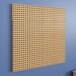 A Flash Furniture plastic wall panel with peg system holes.