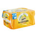 A yellow box of Bounty Essentials paper towel rolls on a white background.